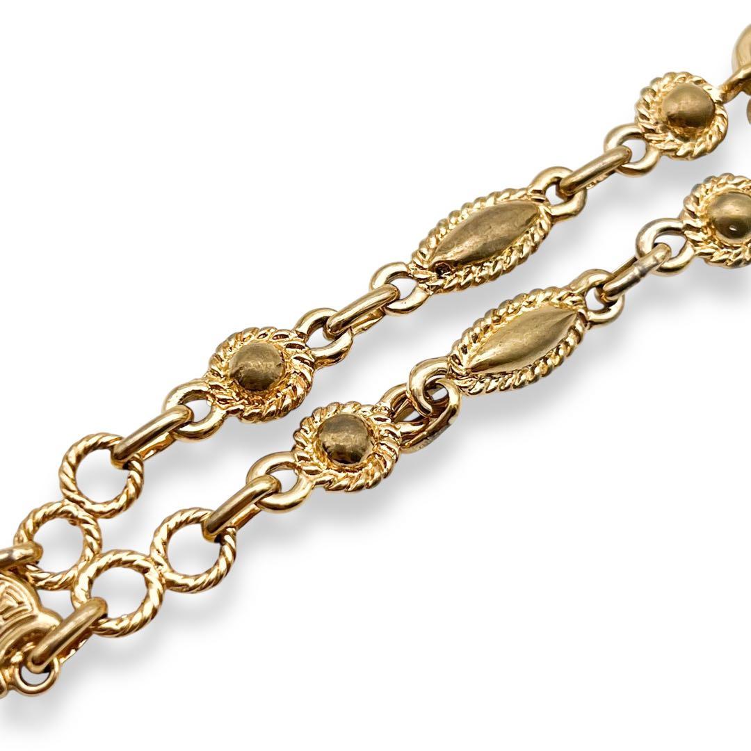 【美品】セリーヌ　トリオンフ　チェーン　ブレスレット　ゴールド　541