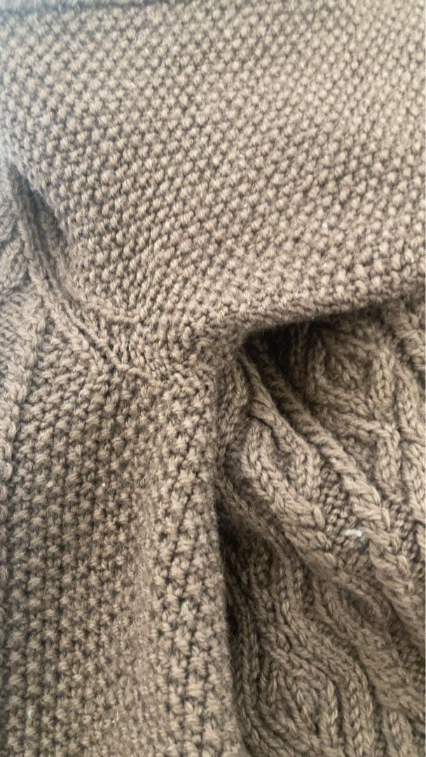 【名作】インバーアラン 3A ランバーカーディガン ブラウン【スコットランド製】