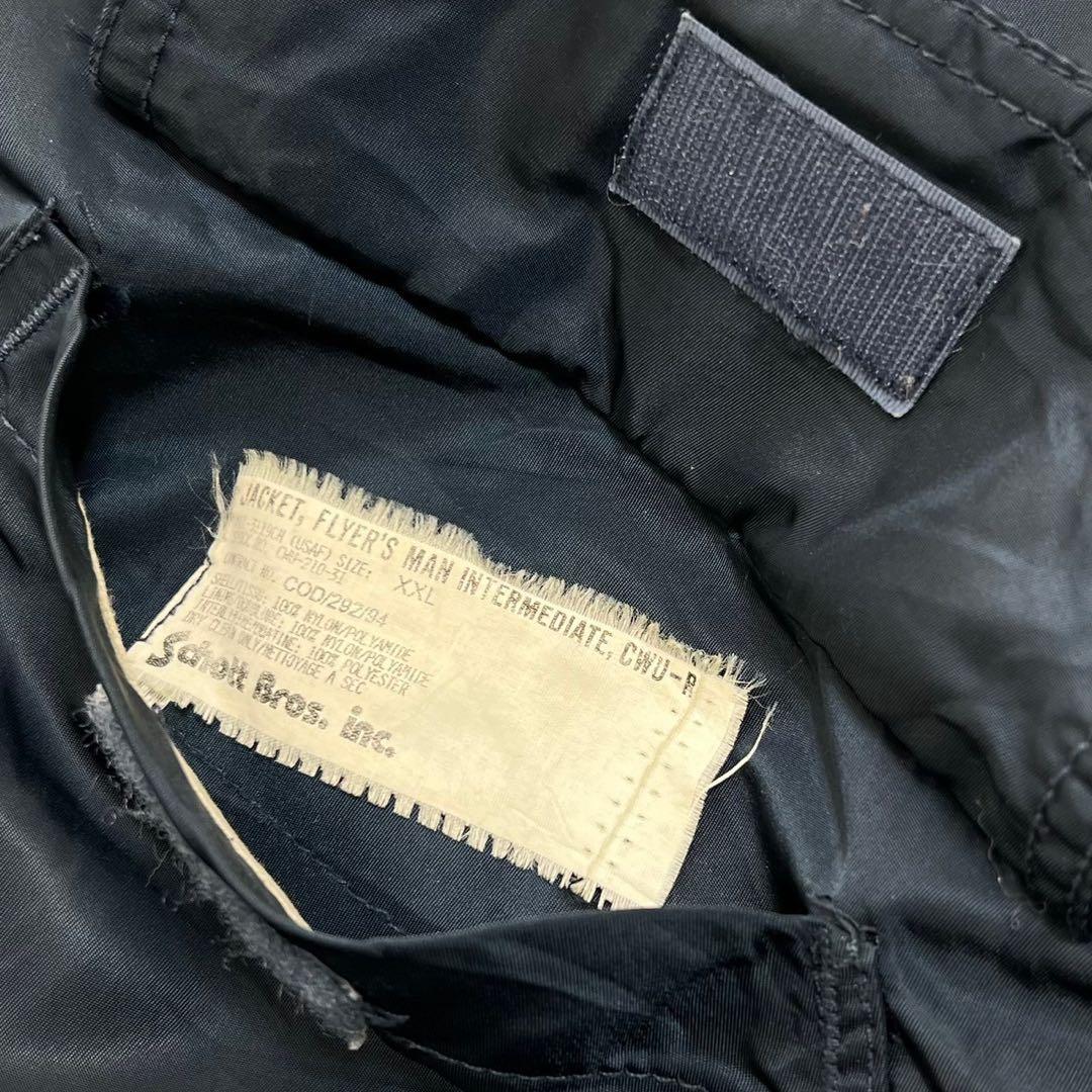 希少　Schott USA製　フライトジャケット　CWU-R ネイビー　XXL