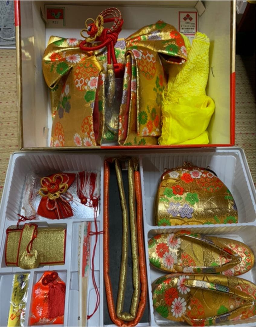 七五三 作り帯とはこせこセット　7歳用