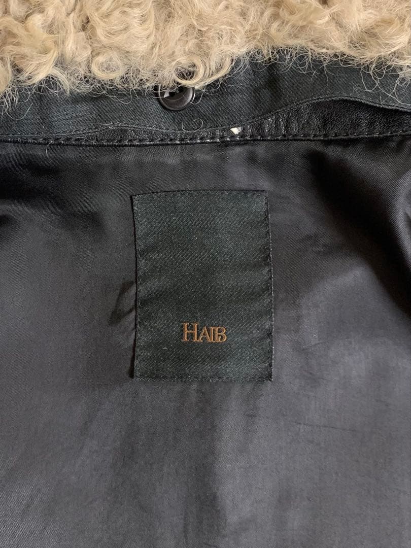 HALB ボア レザージャケット boa biker jacket 00s