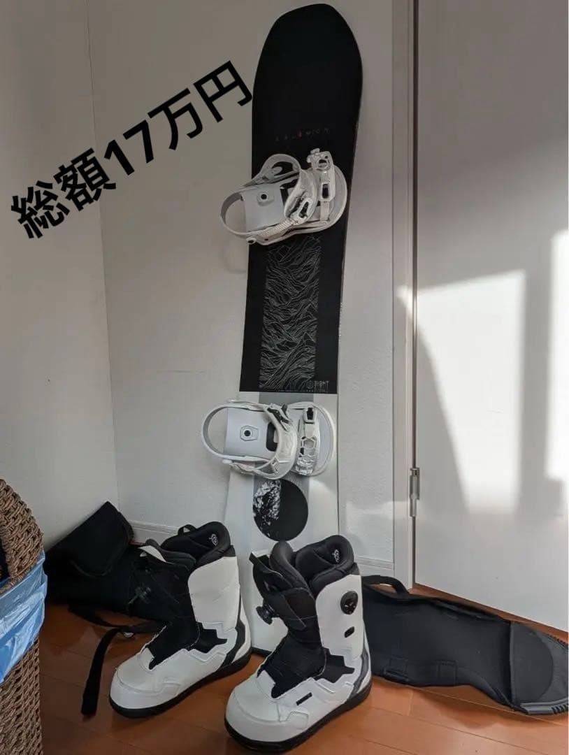 魚*郎様 スノーボード SALOMON板ユニオンビンディングDEELUXEブーツ