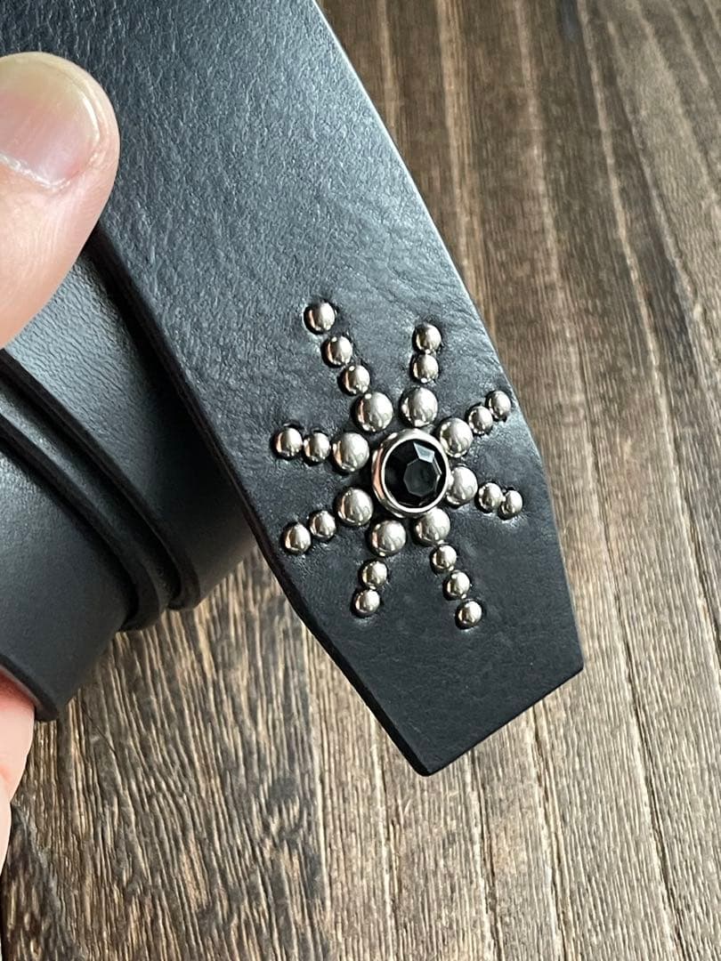 オーダー品　ディッキーズ874専用スタッズベルト　シルバー　ミッスーリ