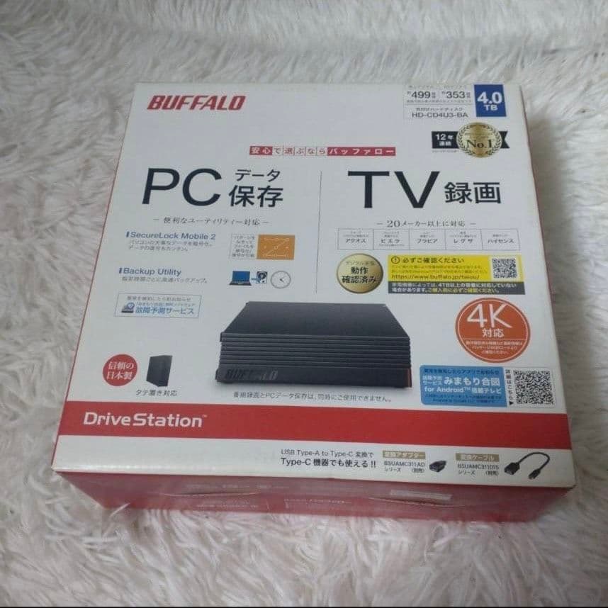 BUFFALO DriveStation 4TB 外付けハードディスク