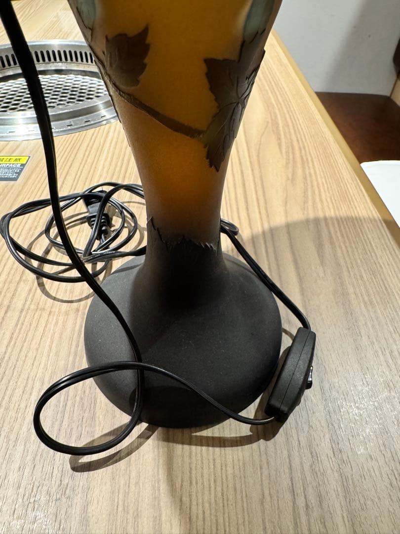 ガレ風　キノコ型ランプ　アンティーク