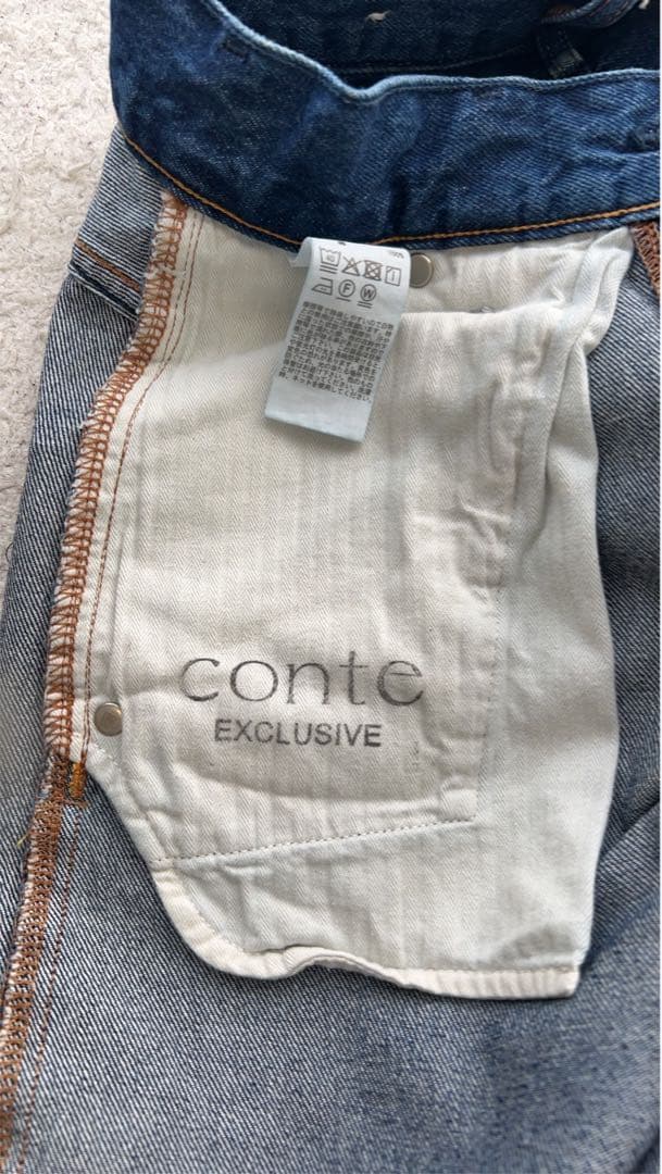 CONTE【別注】＜upper hights ＞タックデニムパンツ