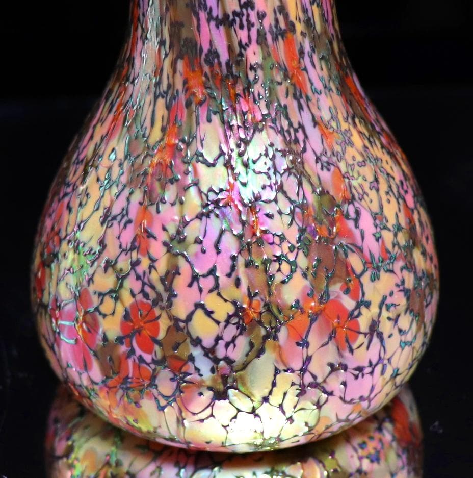 アンティーク スティーヴンス＆ウイリアムス 1890年頃 激レア エナメル 花瓶