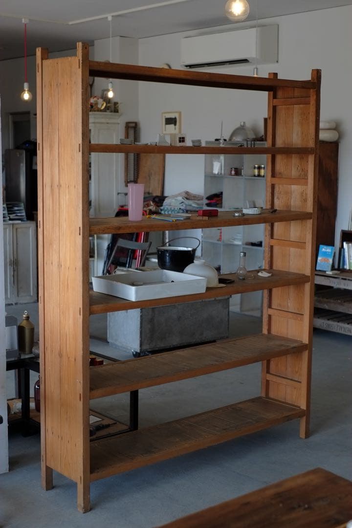 ぷーちゃんー木製棚　シェルフ　店舗什器　収納棚　オープンラック　什器