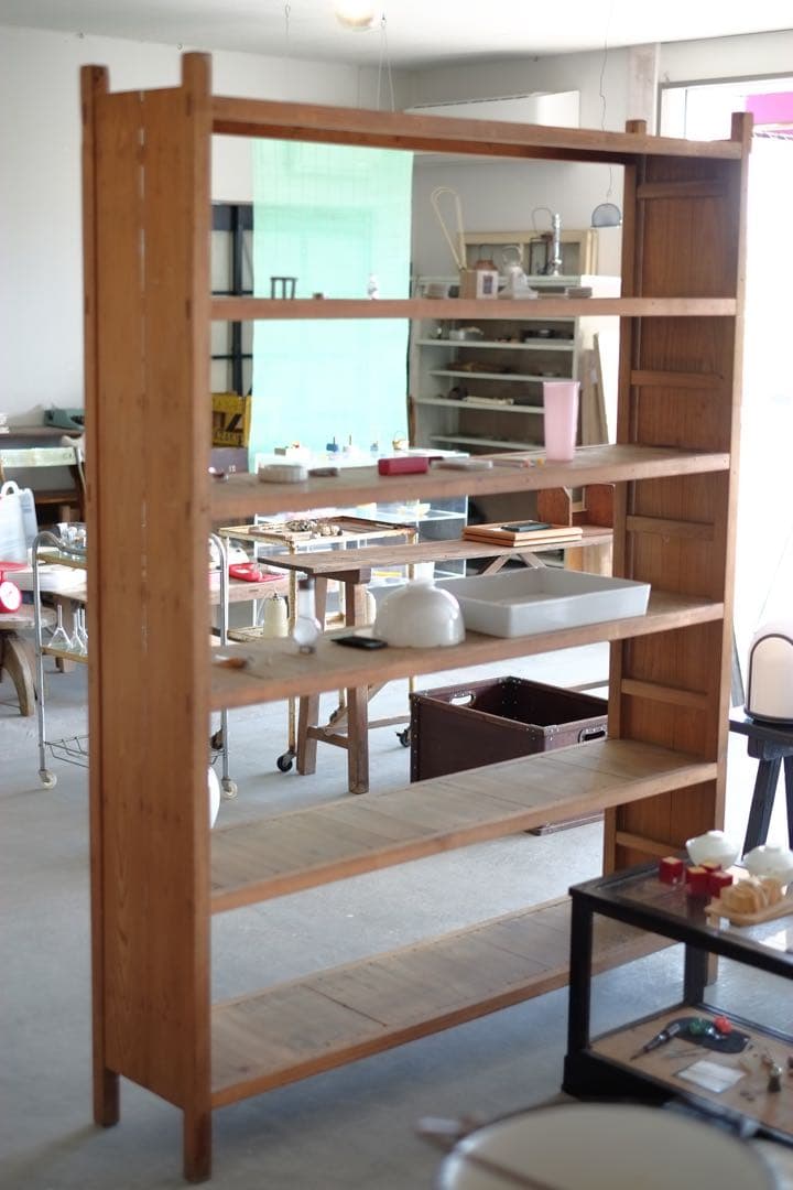 ぷーちゃんー木製棚　シェルフ　店舗什器　収納棚　オープンラック　什器