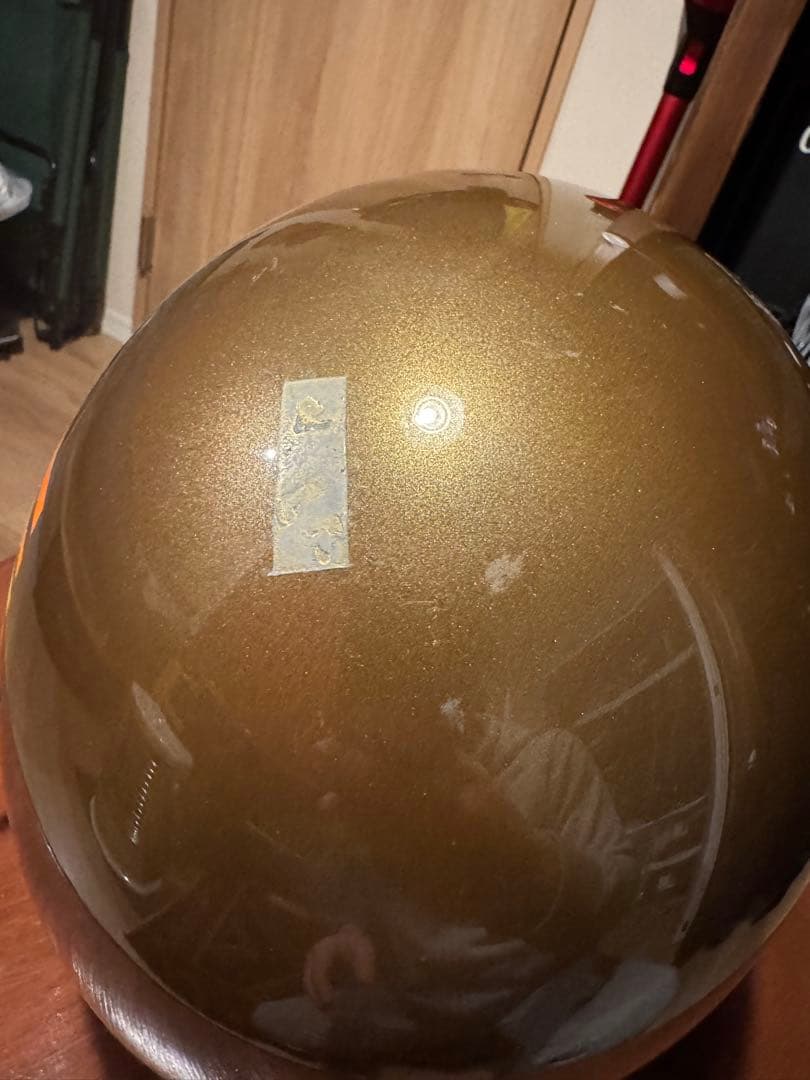 TT&CO. ゴールド ストライプ ジェットヘルメット