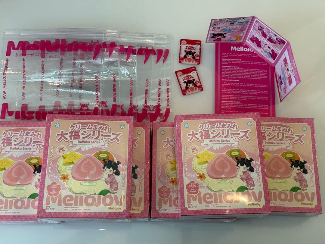 Mellojoy クリームまみれ 大福シリーズ スクイーズ 6個セット 未開封