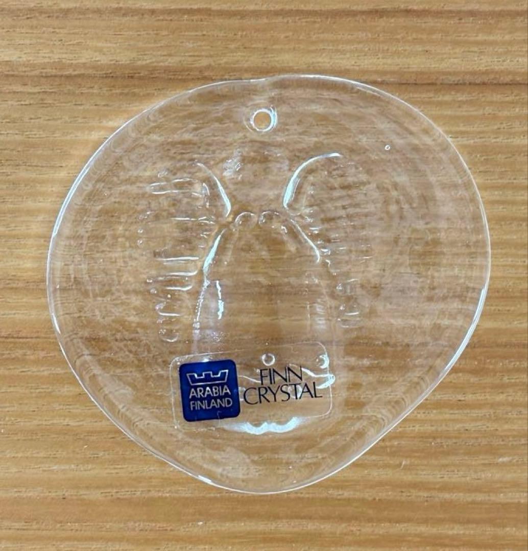  クリスマス 天使のガラスオーナメント(サンキャッチャー)