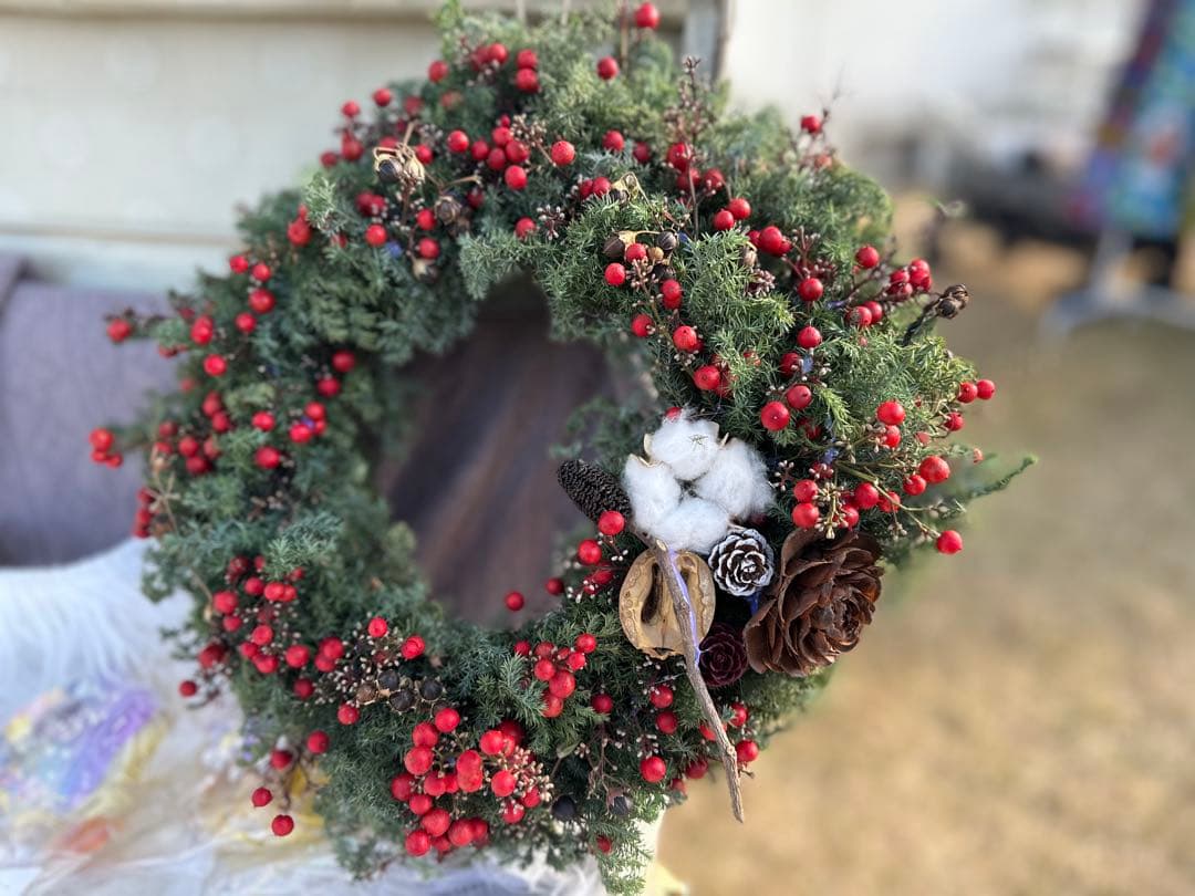 売り切れ　　オーダー見本のため写真残します　No.11 クリスマスリース