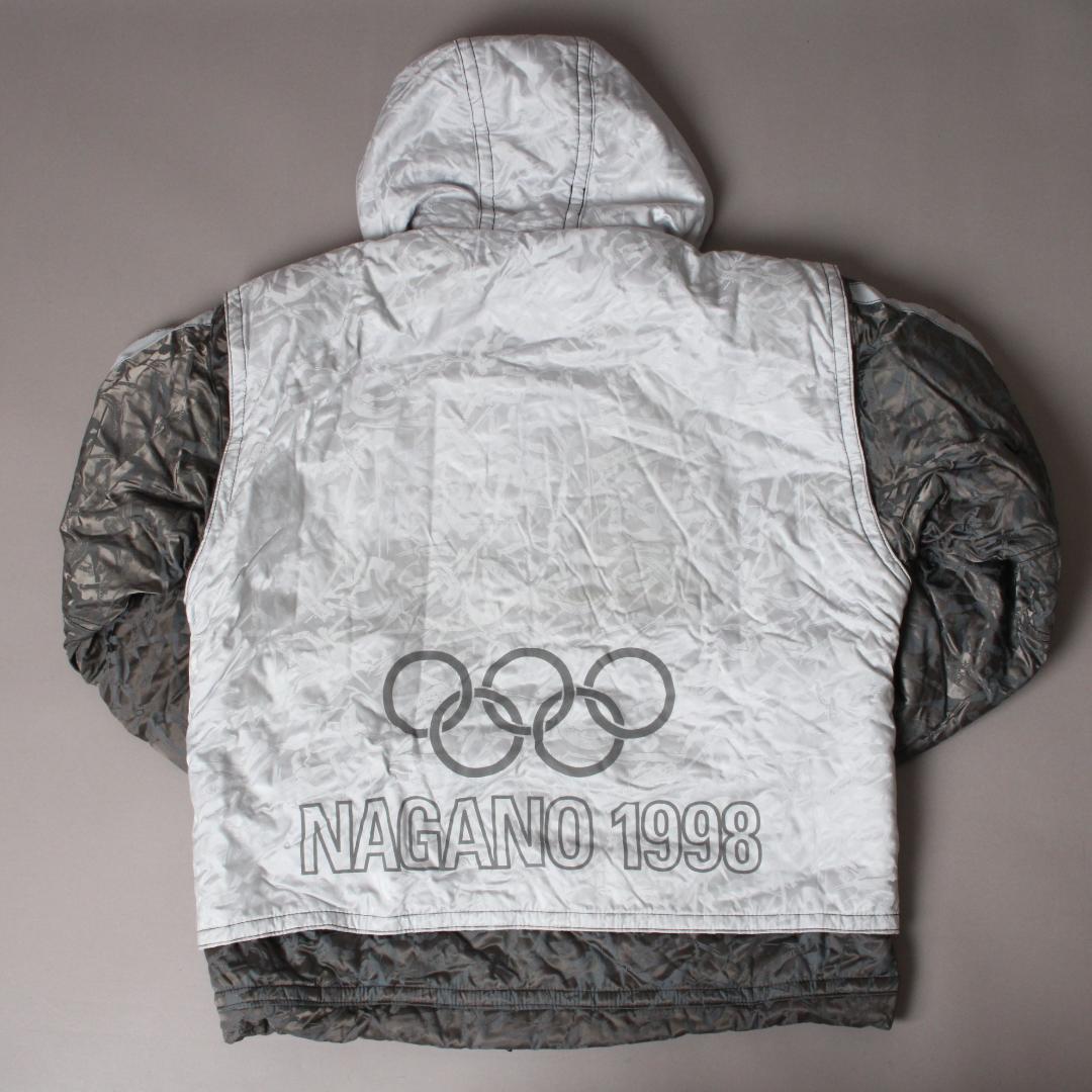 新品 Mizuno 長野オリンピック 日本代表 ナイロンジャケット Lスタッフ用