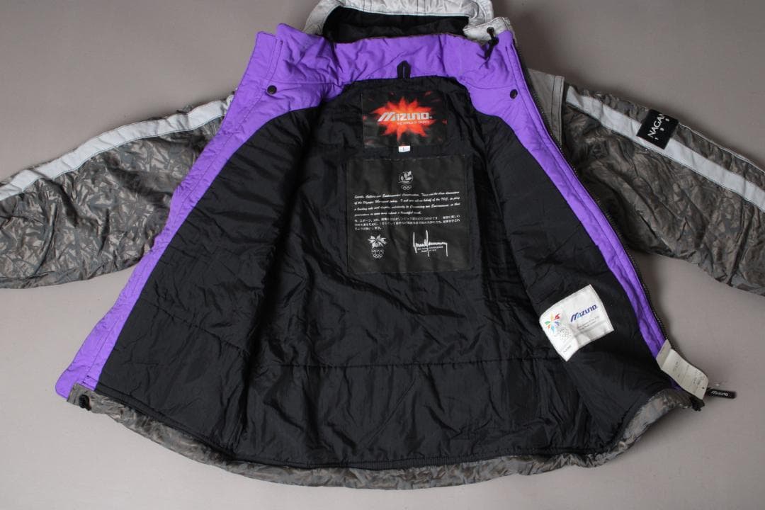 新品 Mizuno 長野オリンピック 日本代表 ナイロンジャケット Lスタッフ用
