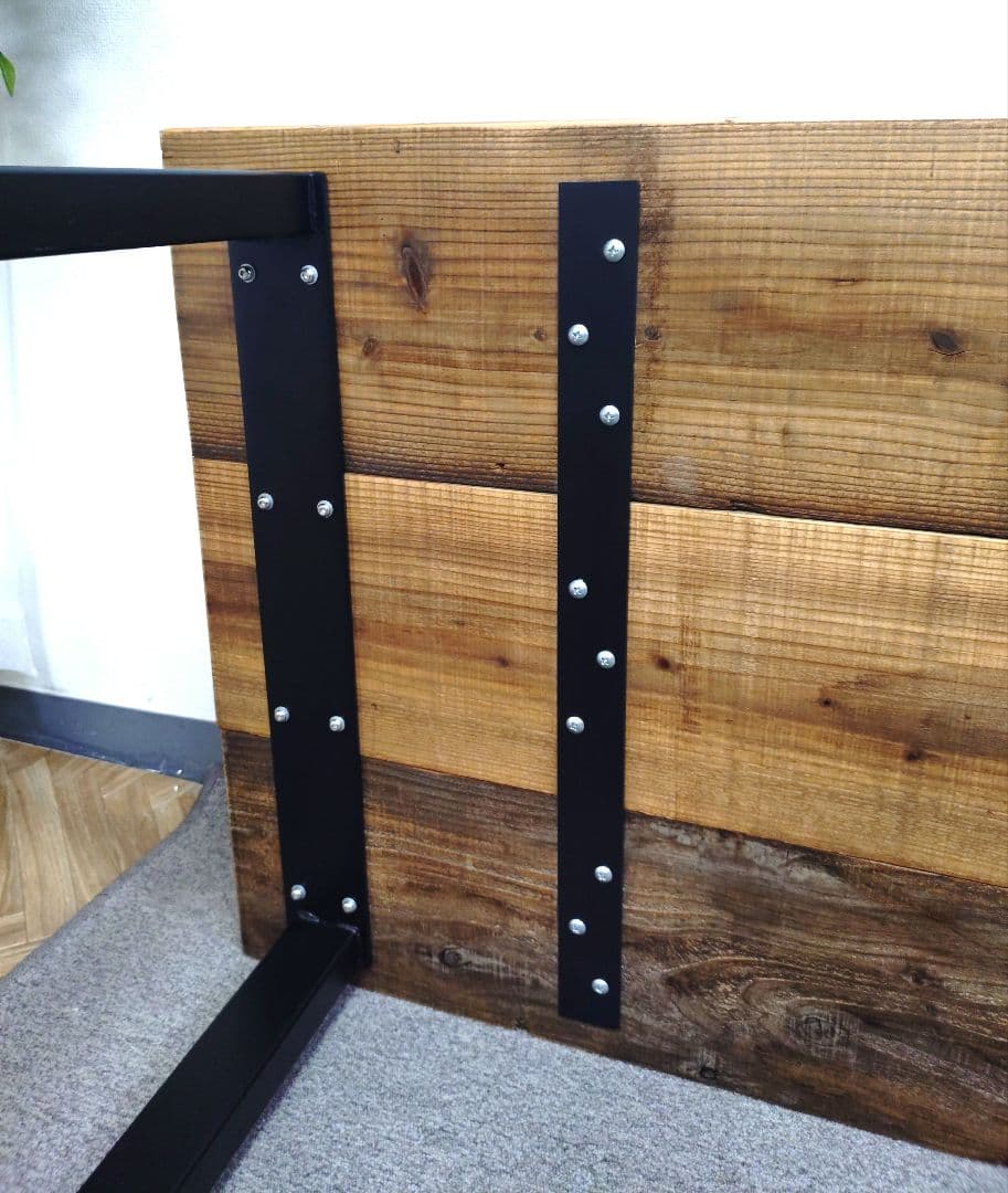 無垢 古材 ダイニングテーブル インダストリアル 作業机