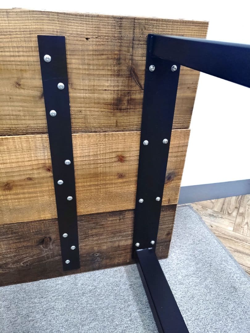 無垢 古材 ダイニングテーブル インダストリアル 作業机