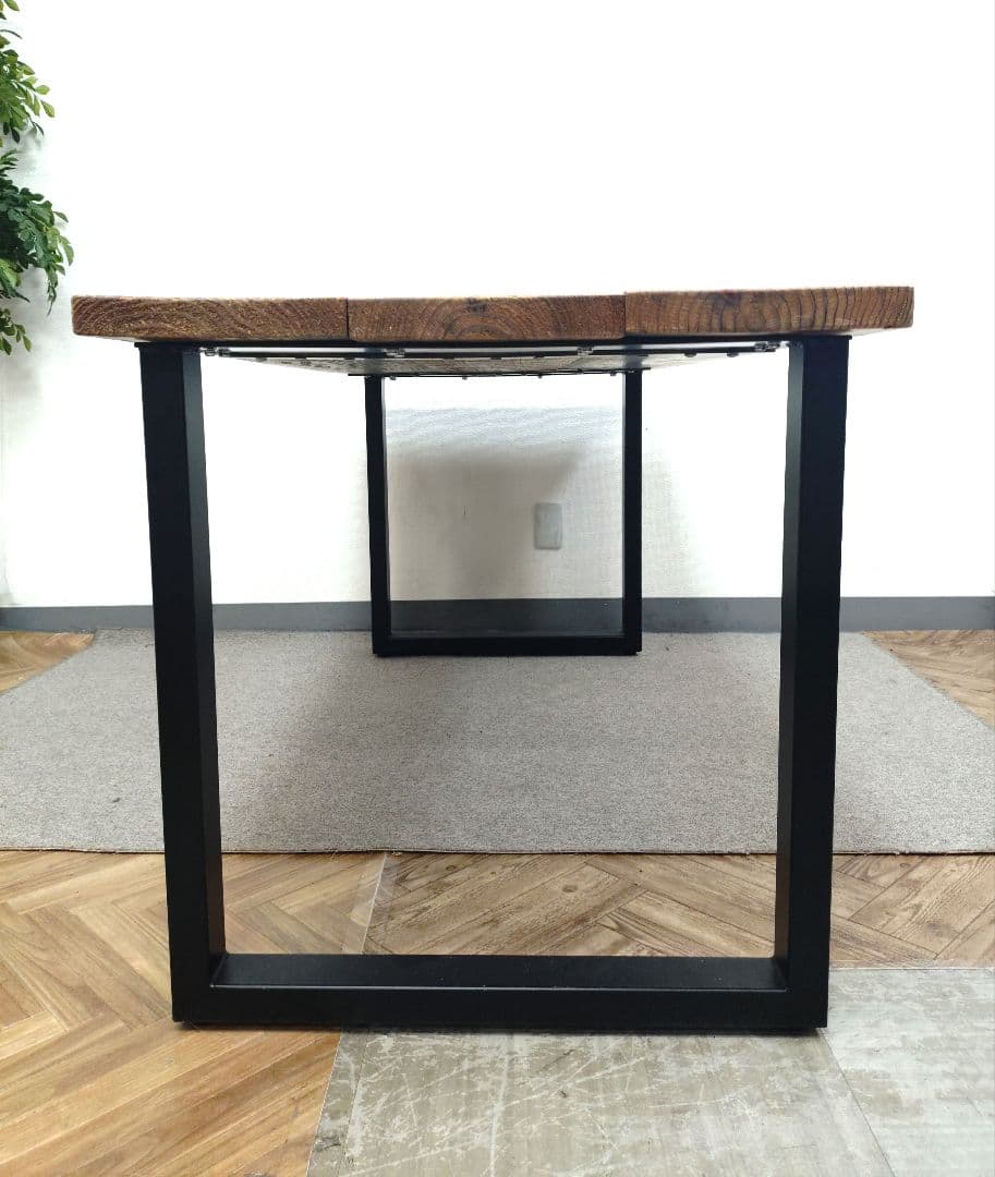 無垢 古材 ダイニングテーブル インダストリアル 作業机