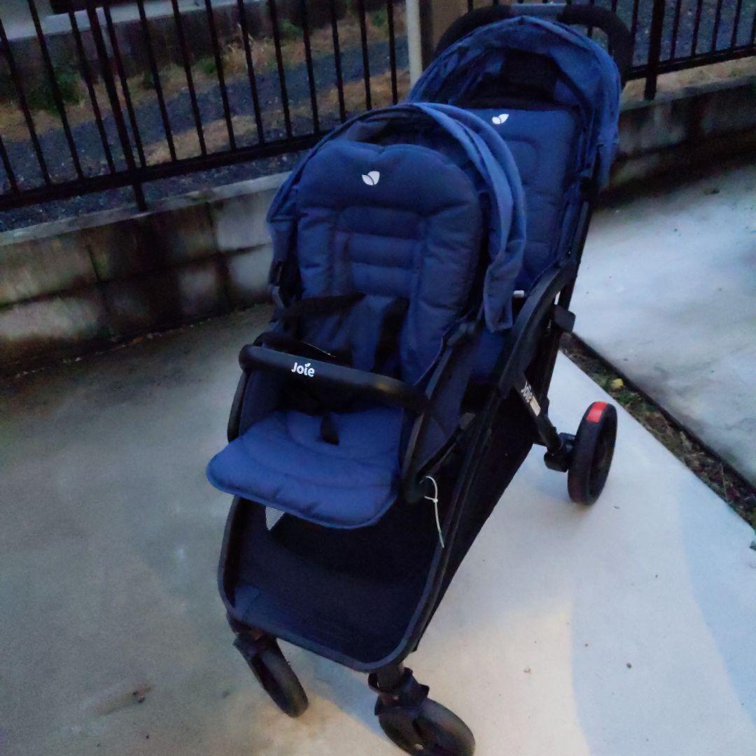 Joie ダブルベビーカー ネイビー
