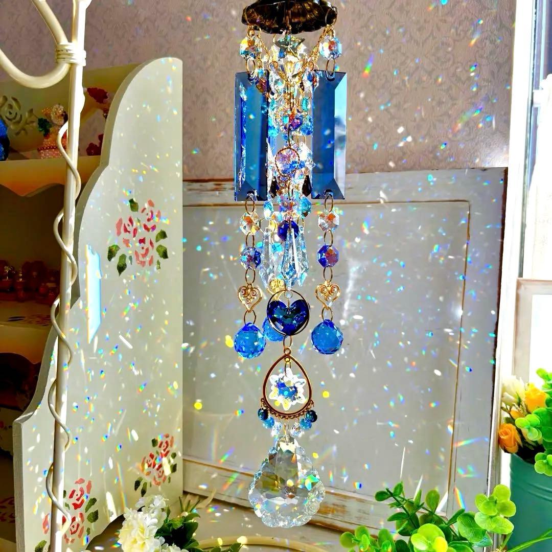 アラベスク✩.*˚ SWAROVSKIシャンデリア風サンキャッチャー