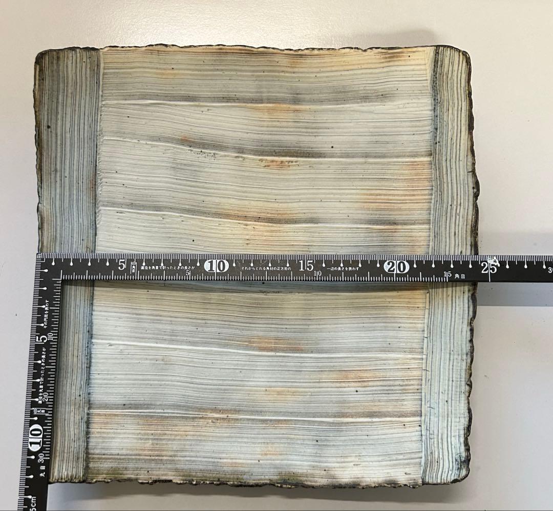 ココチ舎 Cocochiya（市野雅利）　角皿2枚組 インディゴ24cm 丹波焼