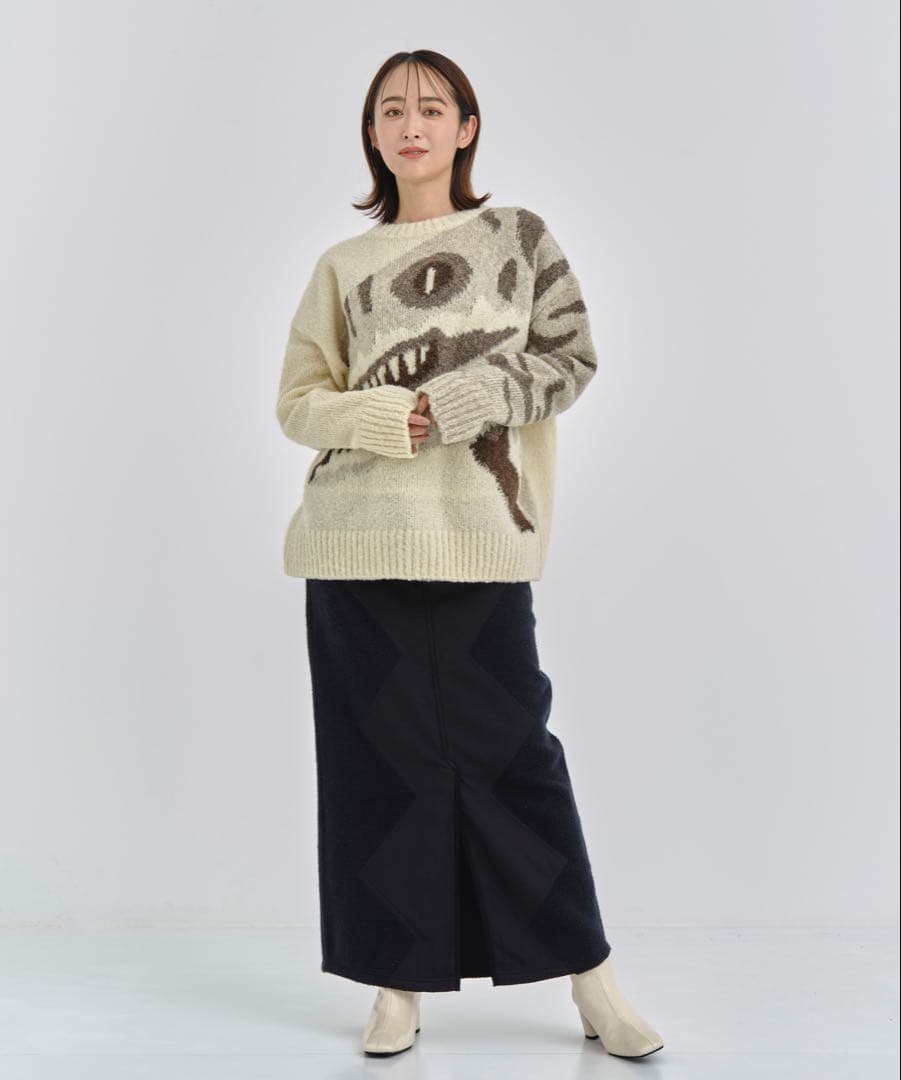 【2/1まで週末限定値下げ】PHOTOCOPIEU フォトコピュー 恐竜ニット