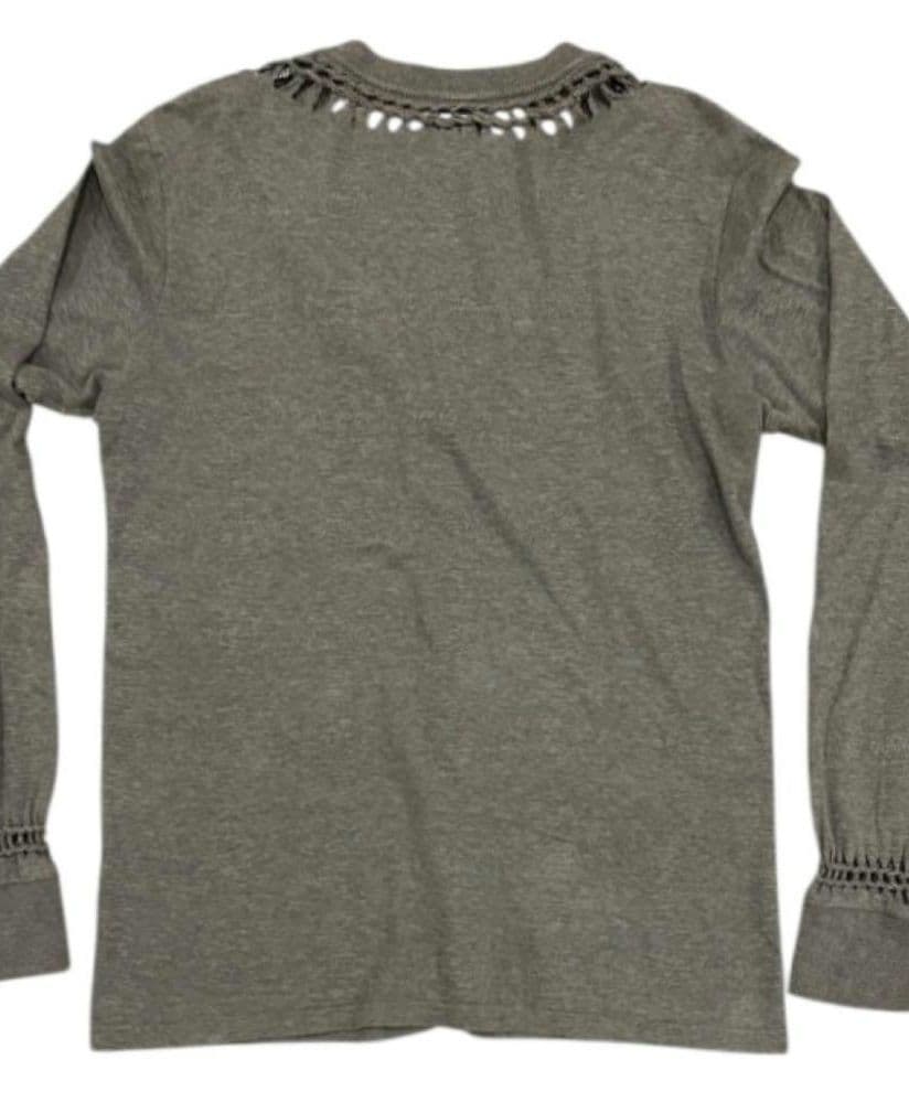 NUMBER (N)INE☆ジョージ期☆Vネック長袖Tシャツ☆４☆グレー☆美品