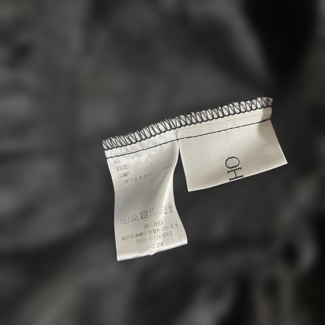 美品 OHGA FLOWER BLOUSE フラワーブラウス ジャガード