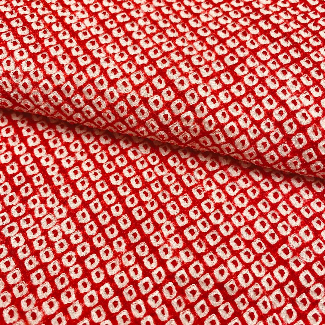 507agu37◎七五三 三歳 女の子 着物&被布&長襦袢 総絞り◎美品