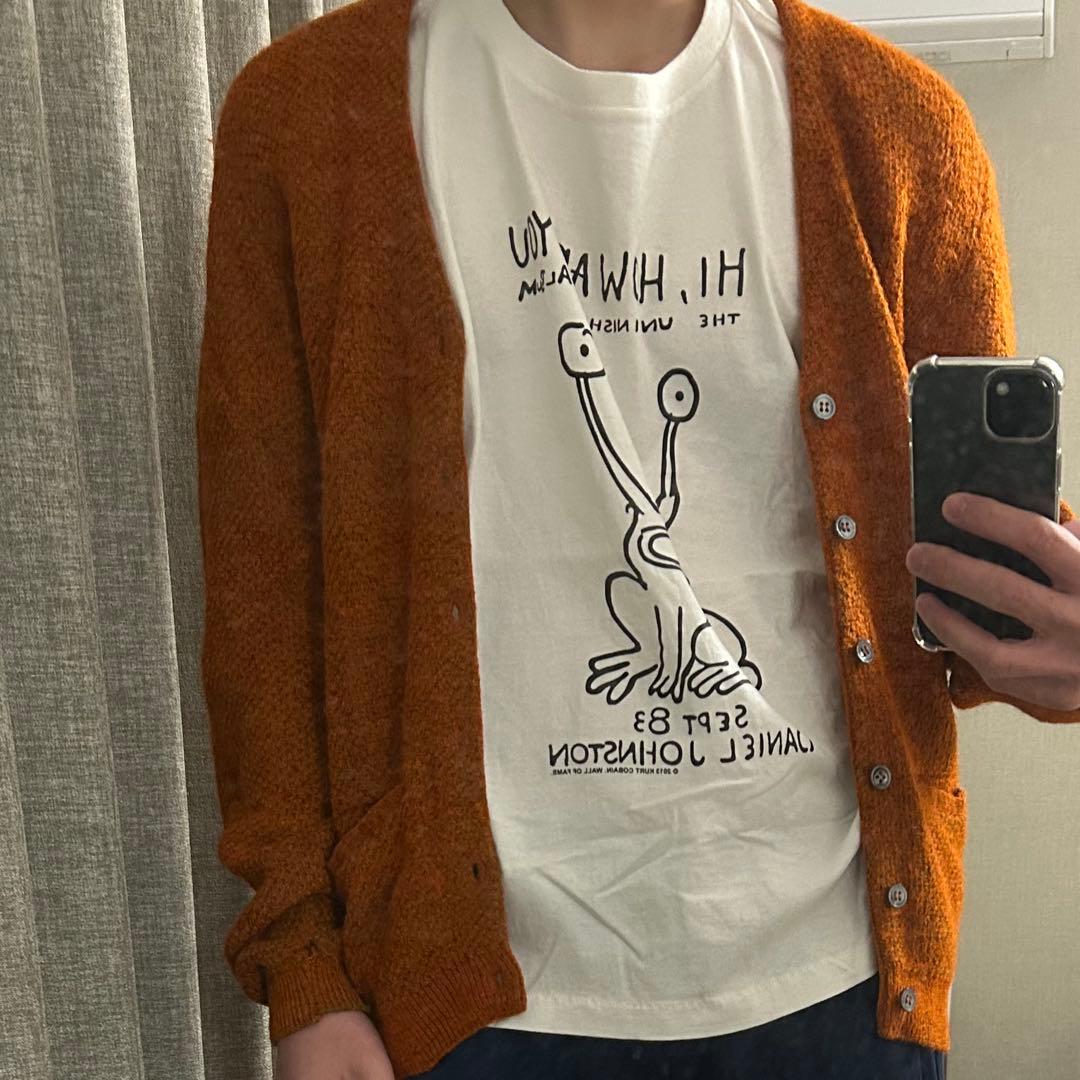 s*n様 60's モヘアカーディガンARROW シェルボタン