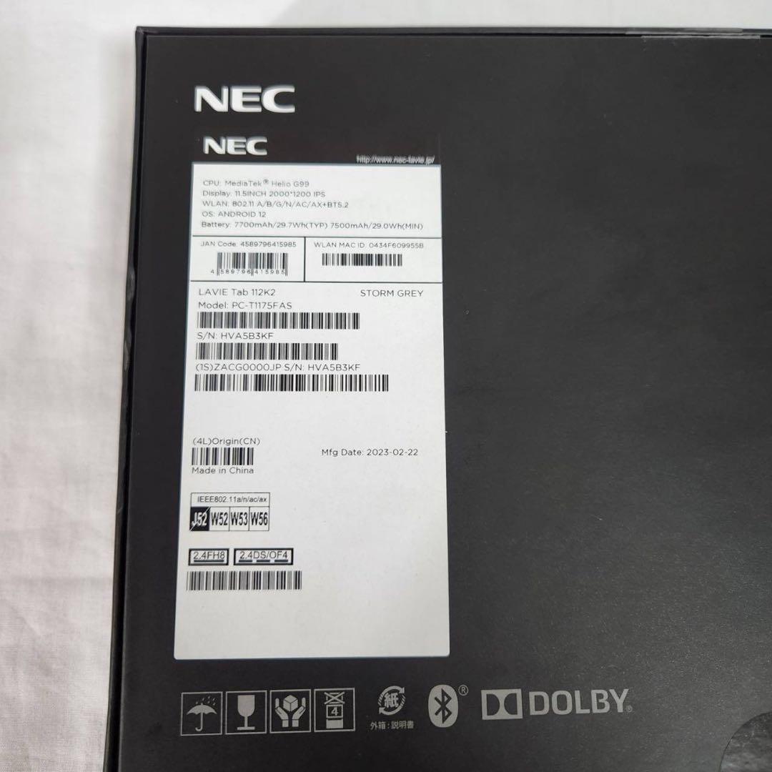 NEC LAVIE PC-T1175FAS 11.5型