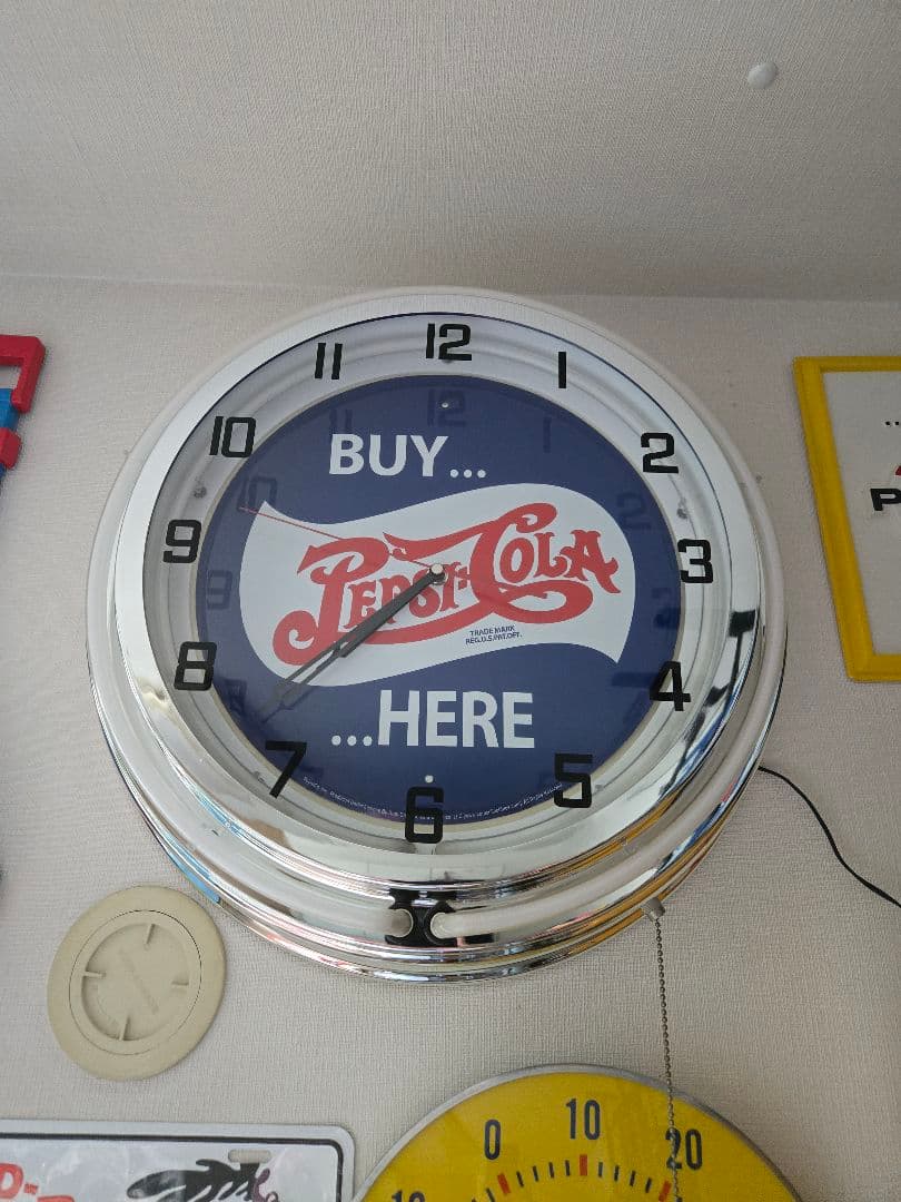 ペプシコーラ Pepsi ネオンクロック ネオン時計