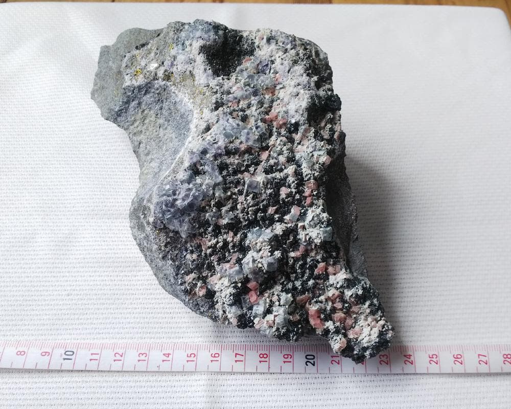 435 約1.5kg ロードクロサイト＆フローライト アパタイト スイートホーム