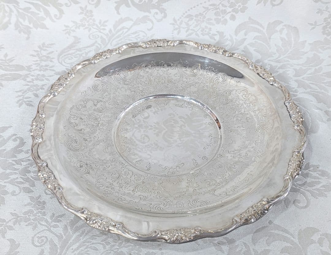 【昭和レトロ】アメリカ　ヴィンテージ　シルバートレイ　シルバートレー