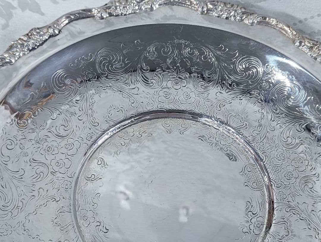 【昭和レトロ】アメリカ　ヴィンテージ　シルバートレイ　シルバートレー