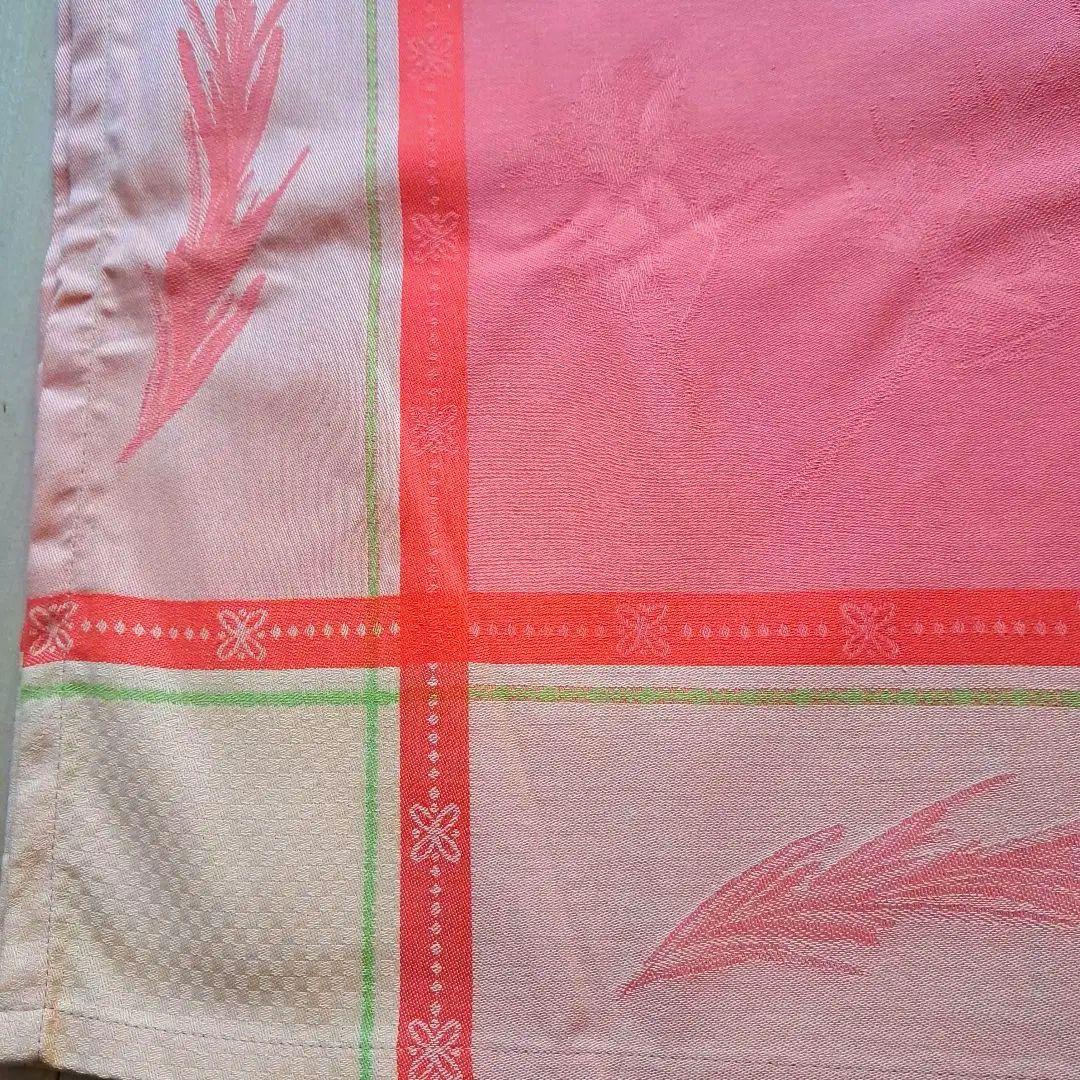 【le jacquard francais 】花柄テーブルクロス オレンジ