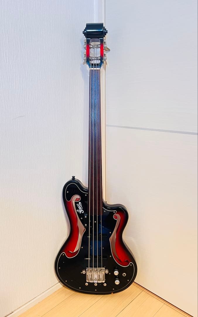 激レア　Greco / A-100FL BK カスタム フレットレスベース