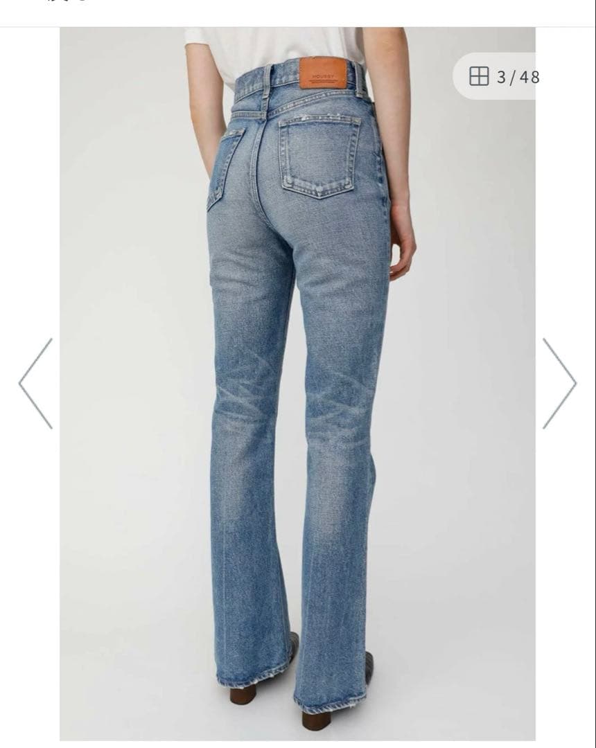 新品未使用moussy MVS FLARE フレアデニム　ブーツカット　マウジー