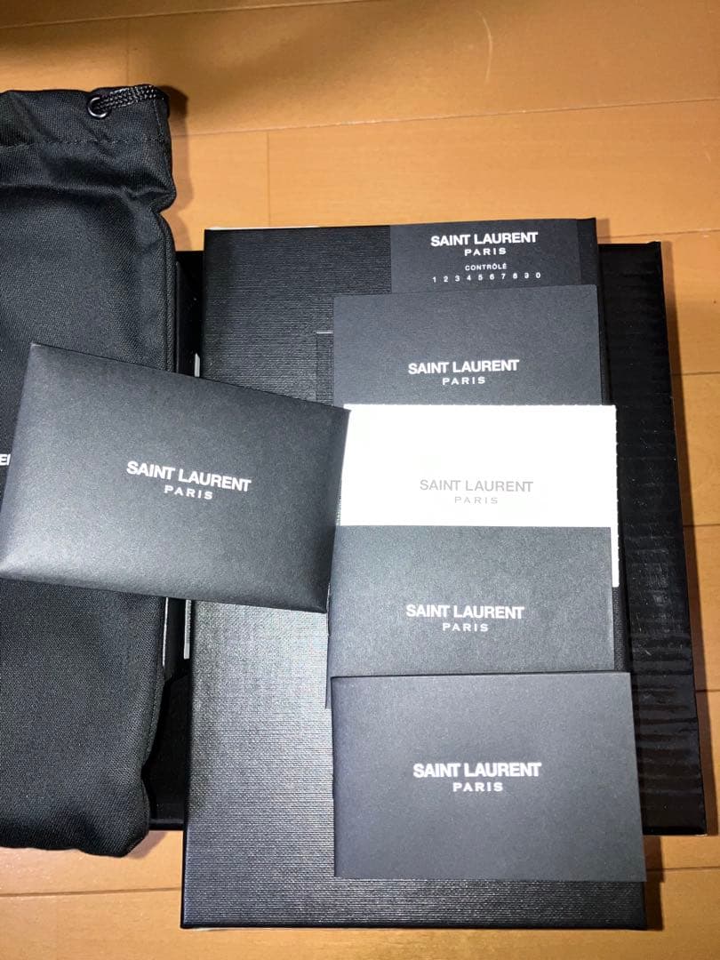 専用サンローラン SAINT LAURENT 長財布 小銭入れ付き ブラウン