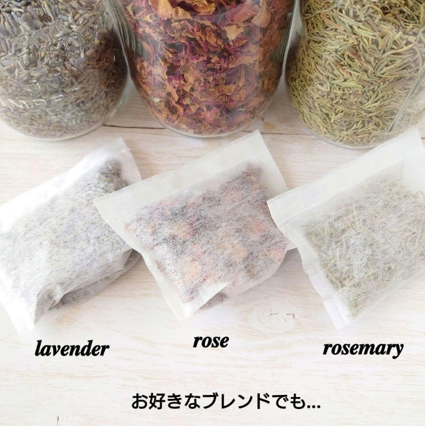ちっちゃな巾着サシェ/詰替タイプ【白猫とふわもこハート】
