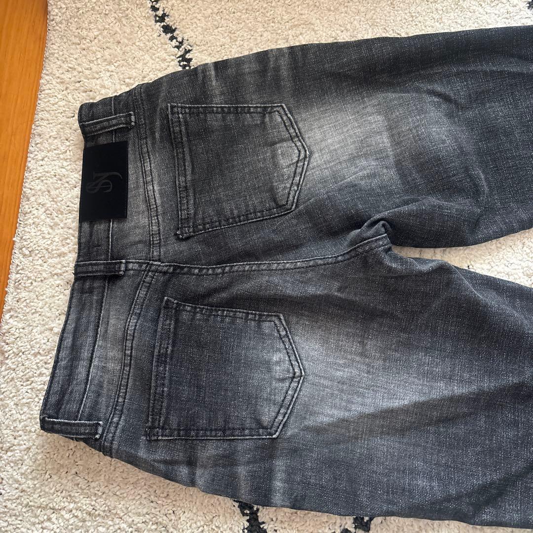 パンツ SYNERJYN CAT WASHING DENIM PANTS BLACK M