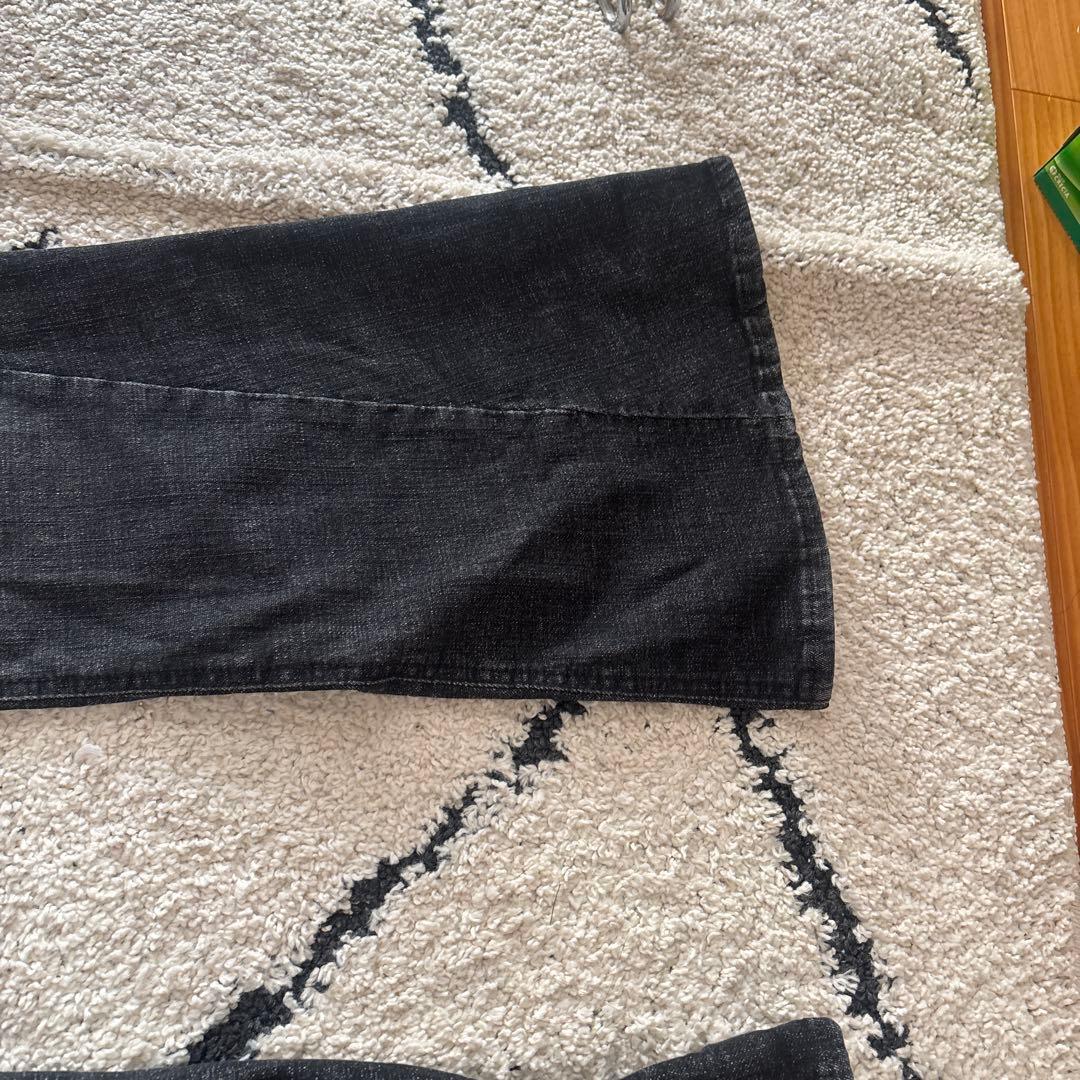 パンツ SYNERJYN CAT WASHING DENIM PANTS BLACK M