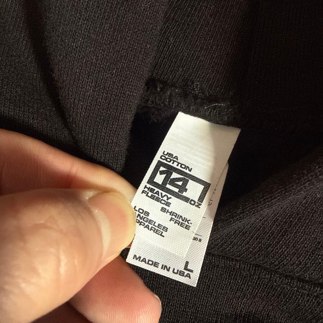 ロサンゼルスアパレル セットアップ スウェットパンツ パーカー L 黒