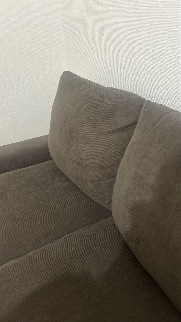 【1ヶ月半のみ使用・美品】RASIK 2人掛けソファ 「レンネ」ブラウン