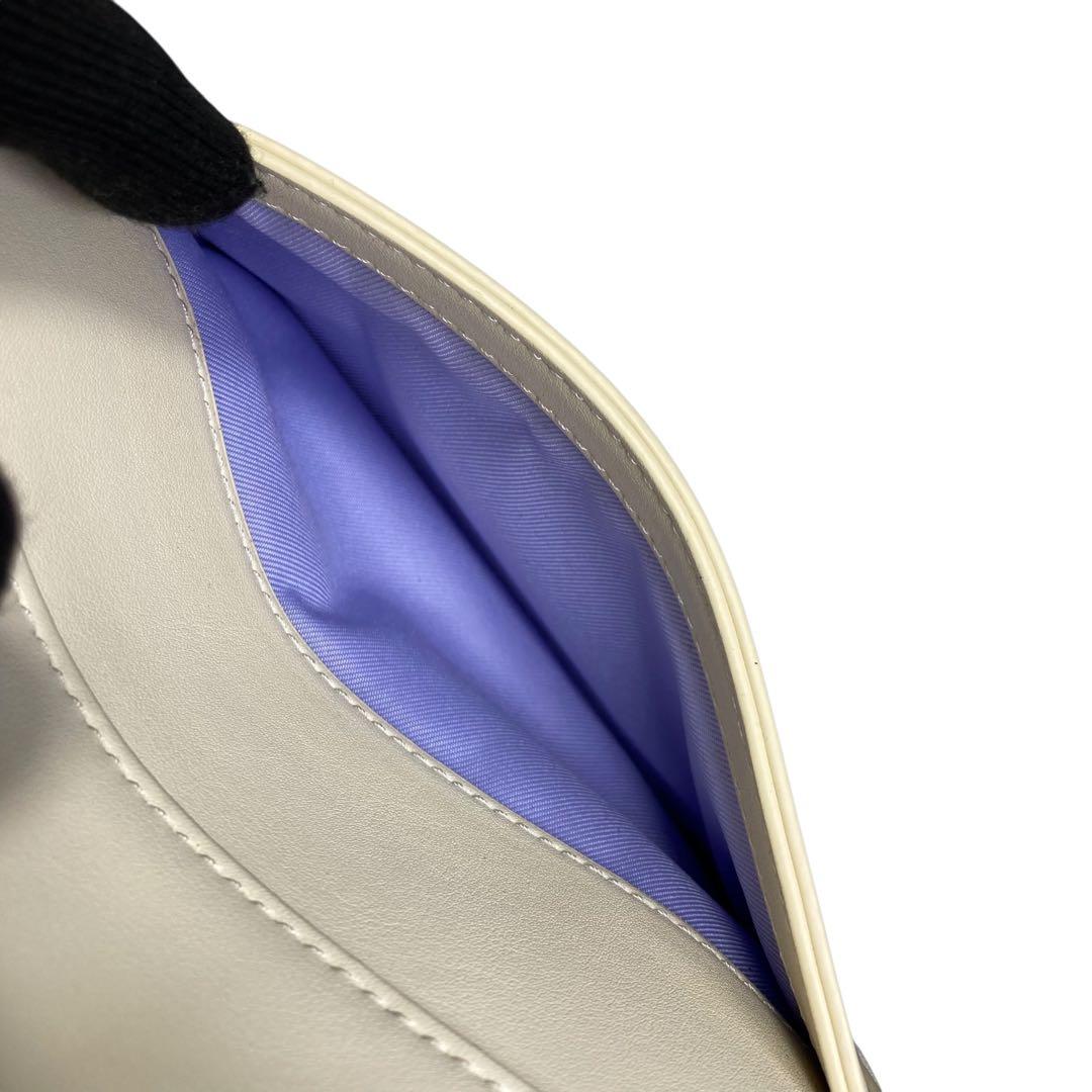 現行 美品 DIANA 2way ミニボストン バッグ グリッター アイボリー