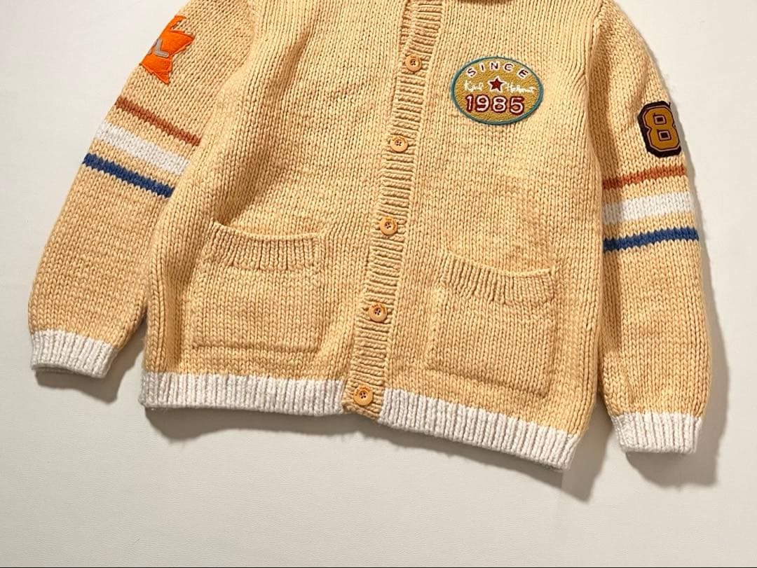 【美品】カールヘルム　カウチン ニット　テディベア　　カーディガン　ピンクハウス