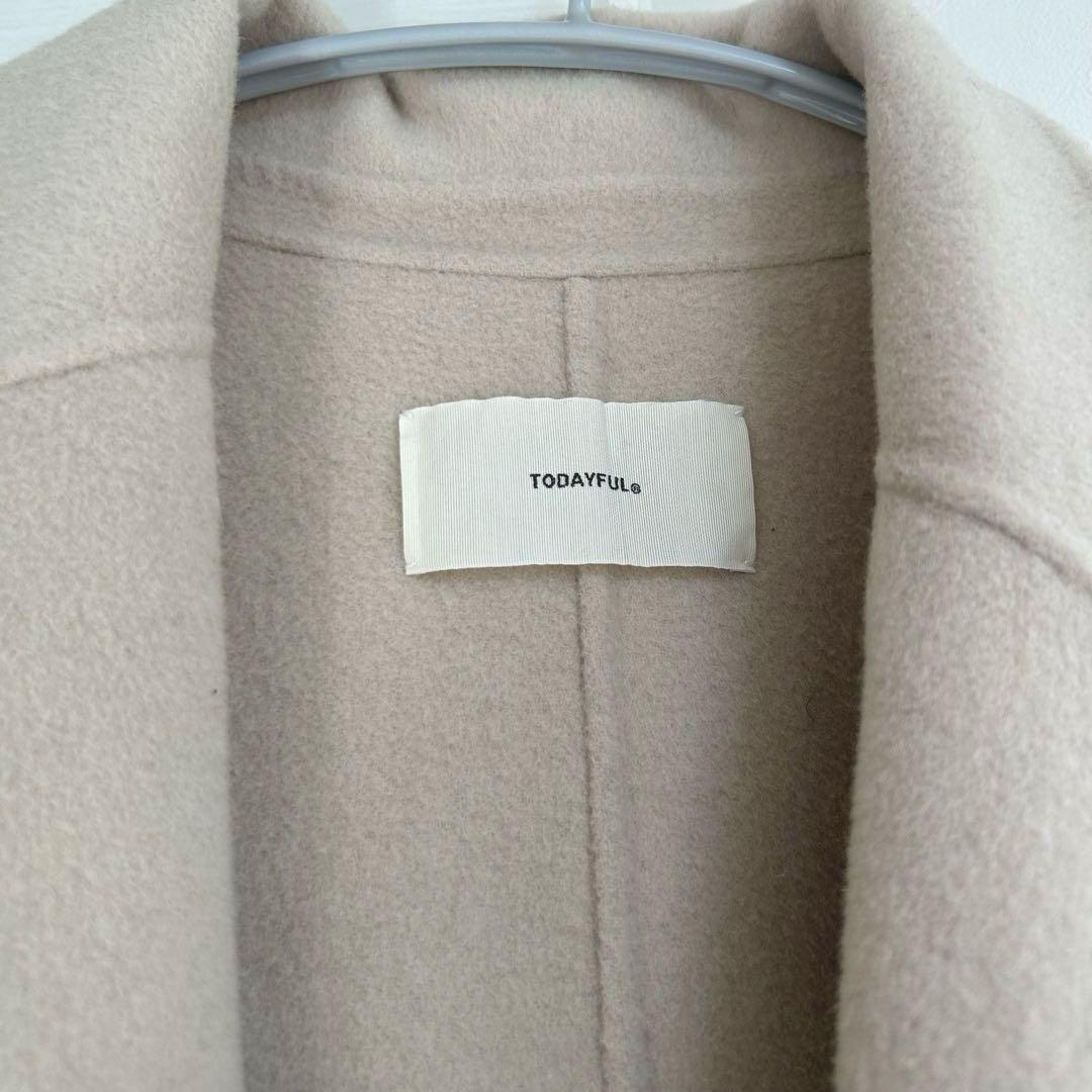 TODAYFUL 【トゥデイフル】ベージュ ウール　ロングコート　美品　38 M