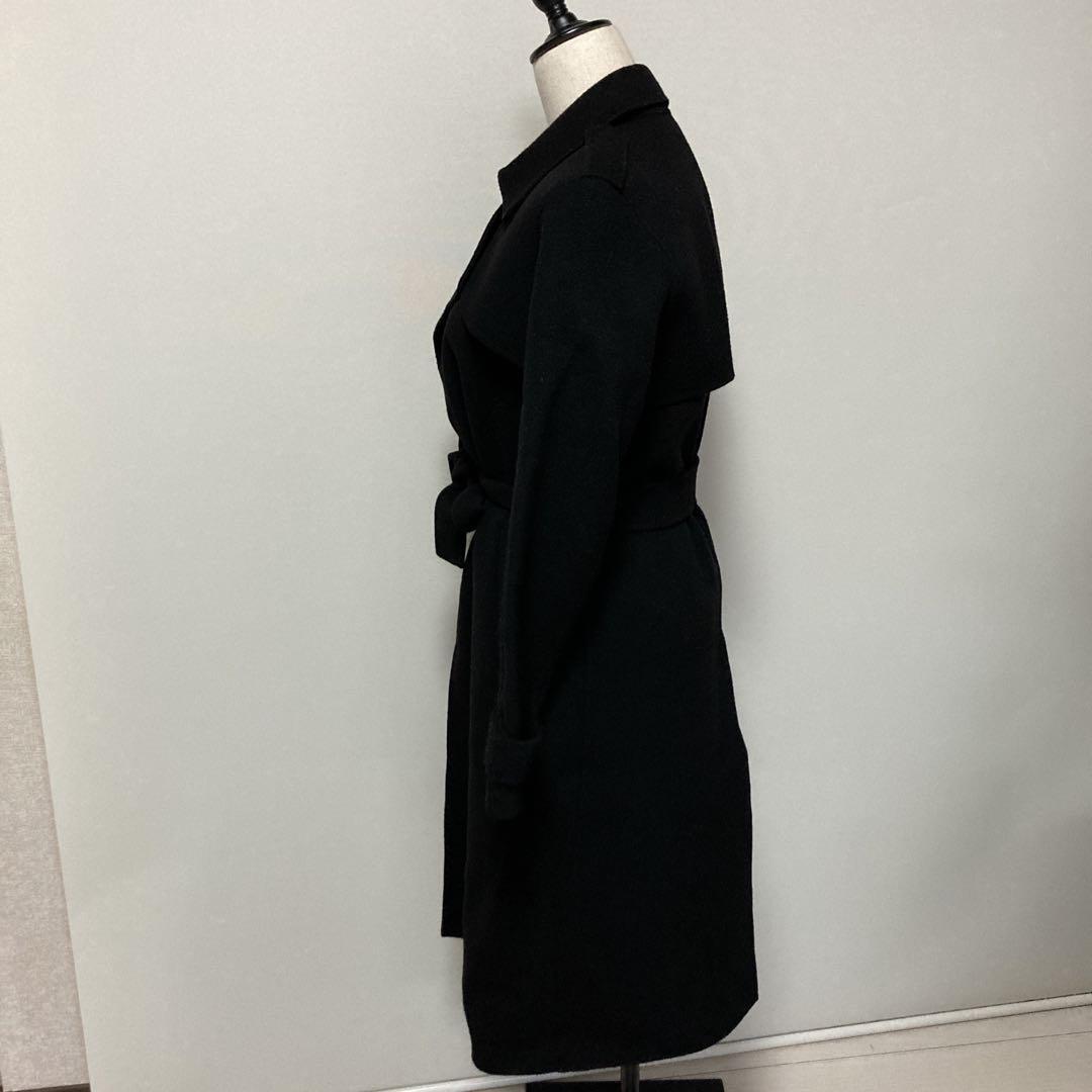 【希少美品】セオリー　ロングウールガウンコート　カシミヤ混　ベルト付き