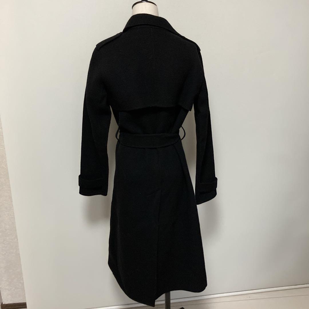 【希少美品】セオリー　ロングウールガウンコート　カシミヤ混　ベルト付き