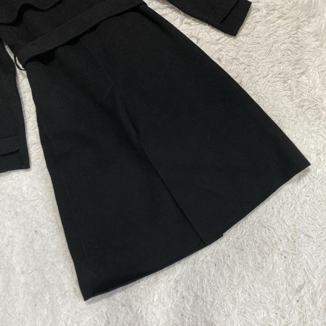 【希少美品】セオリー　ロングウールガウンコート　カシミヤ混　ベルト付き
